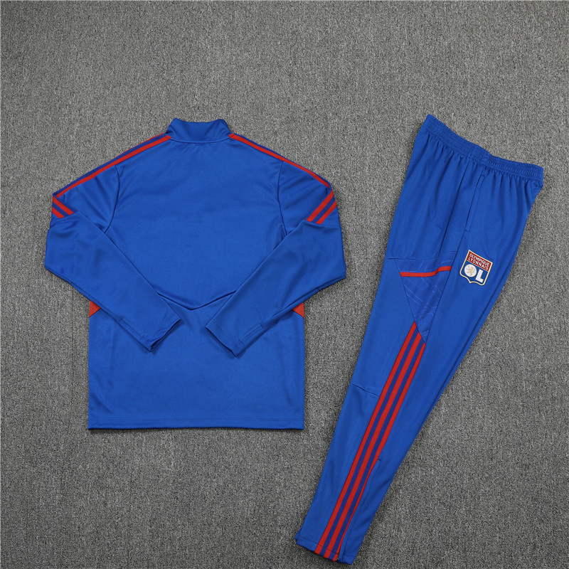 AAA Quality Lyon 22/23 Tracksuit - Blue/Red